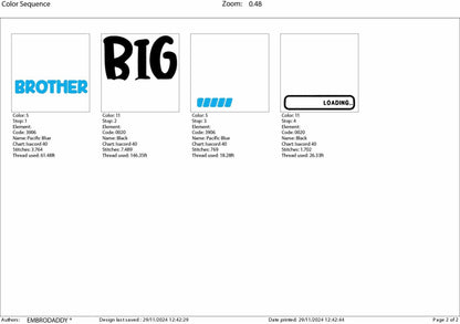 Machine embroidery files, big brother loading, PES, DST, hus & more