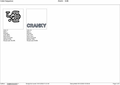 Machine Embroidery files, Cranky Fish, Funny Fishing, Fishing Reel, Fisherman Gift, Fisher Man, Fishing Gift, Fish Love PES, xxx, hus & more