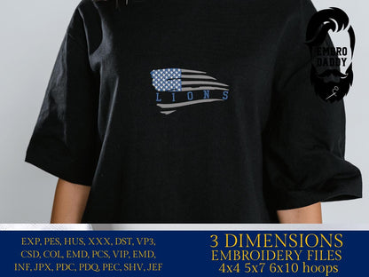 Machine Embroidery files, American Flag, team, PES, dst, xxx hus & more