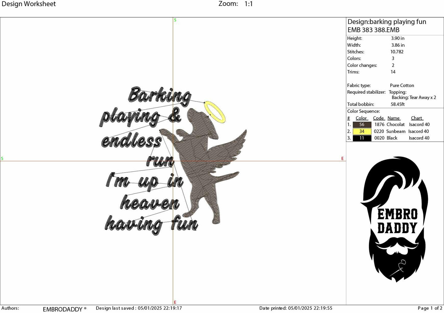 Machine Embroidery files, Dog Memorial, In loving memory, Angel wings, Pet Memorial, Pet Loss, Dog Loss, Pet in heaven, pes, hus & more