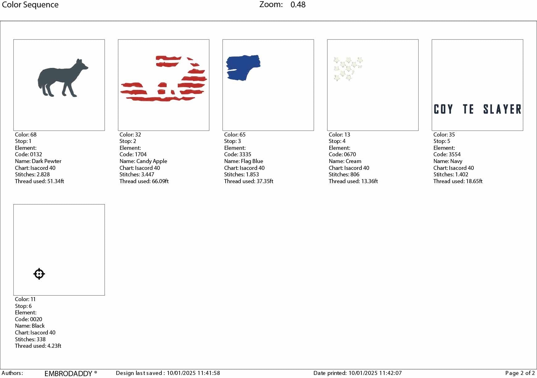 Machine Embroidery files, coyote slayer, USA Flag, PES, DST, xxx, hus & more