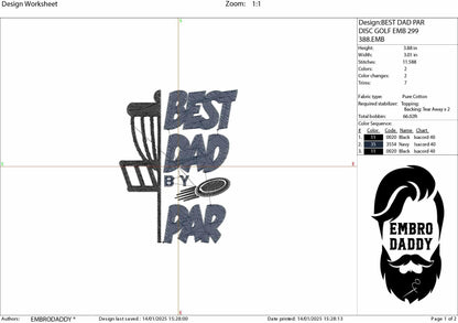 Machine Embroidery files, best dad by par, PES, DST, hus & more