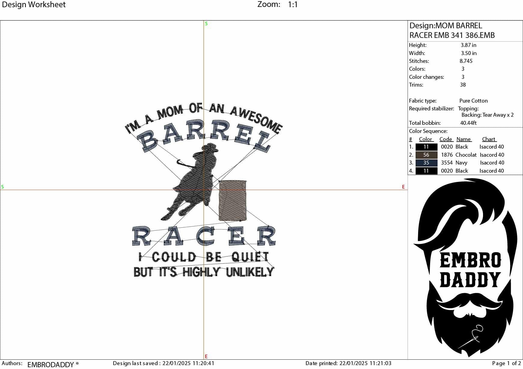 Machine Embroidery files, barrel racing, mom, mother, PES, DST, xxx, hus & more
