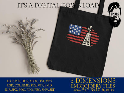 Machine Embroidery files, Use Flag, Oilfield worker, Oil Rig, Pumpjack, Oilfield Quote, DST, PES, xxx, hus & more