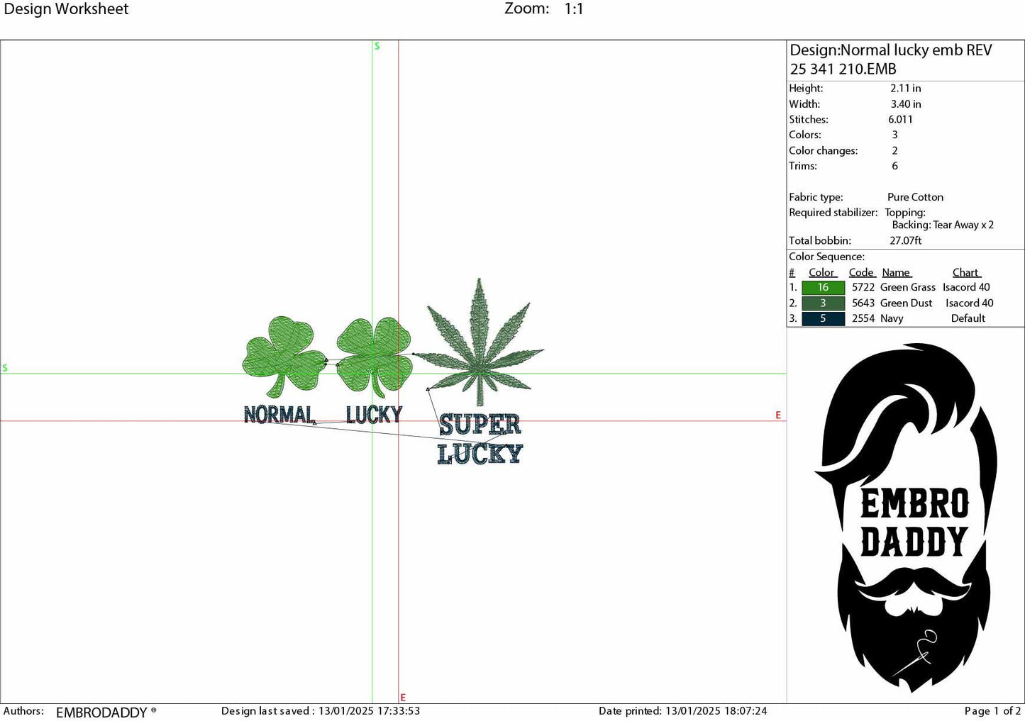 Machine Embroidery files, funny Saint Patrick, Cannabis, lucky, weed smoker, Marijuana PES, DST, xxx, hus & more