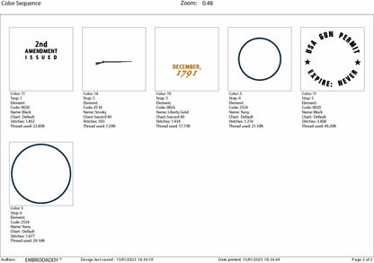 Machine Embroidery files, USA gun permit, PES, dst, xxx, hus & more