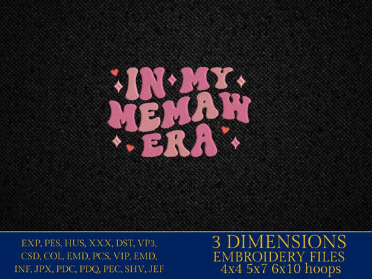 Machine Embroidery files, memaw, embroidery files, PES, xxx, hus & more, embroidery files