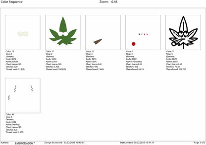 Machine Embroidery files, funny marijuana leaf, dst, PES, xxx, hus & more