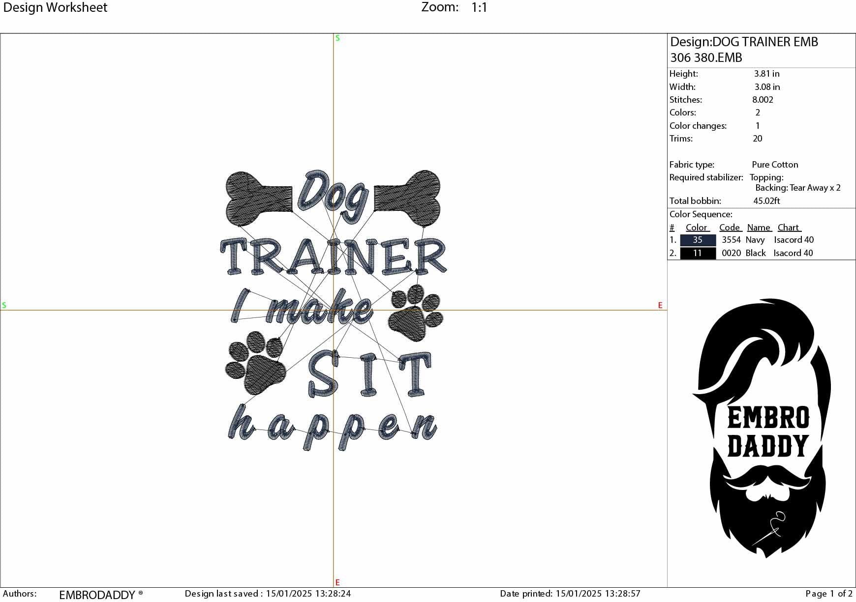 Machine Embroidery files, Dog Trainer, funny, PES, dst, xxx, hus & more