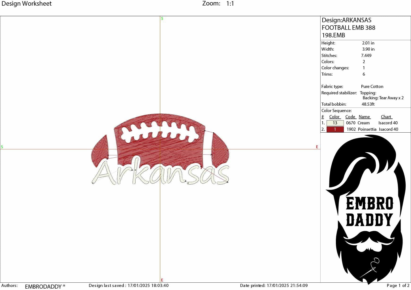 Machine Embroidery files, Arkansas, football gift idea PES, xxx, hus & more, fan embroidery files