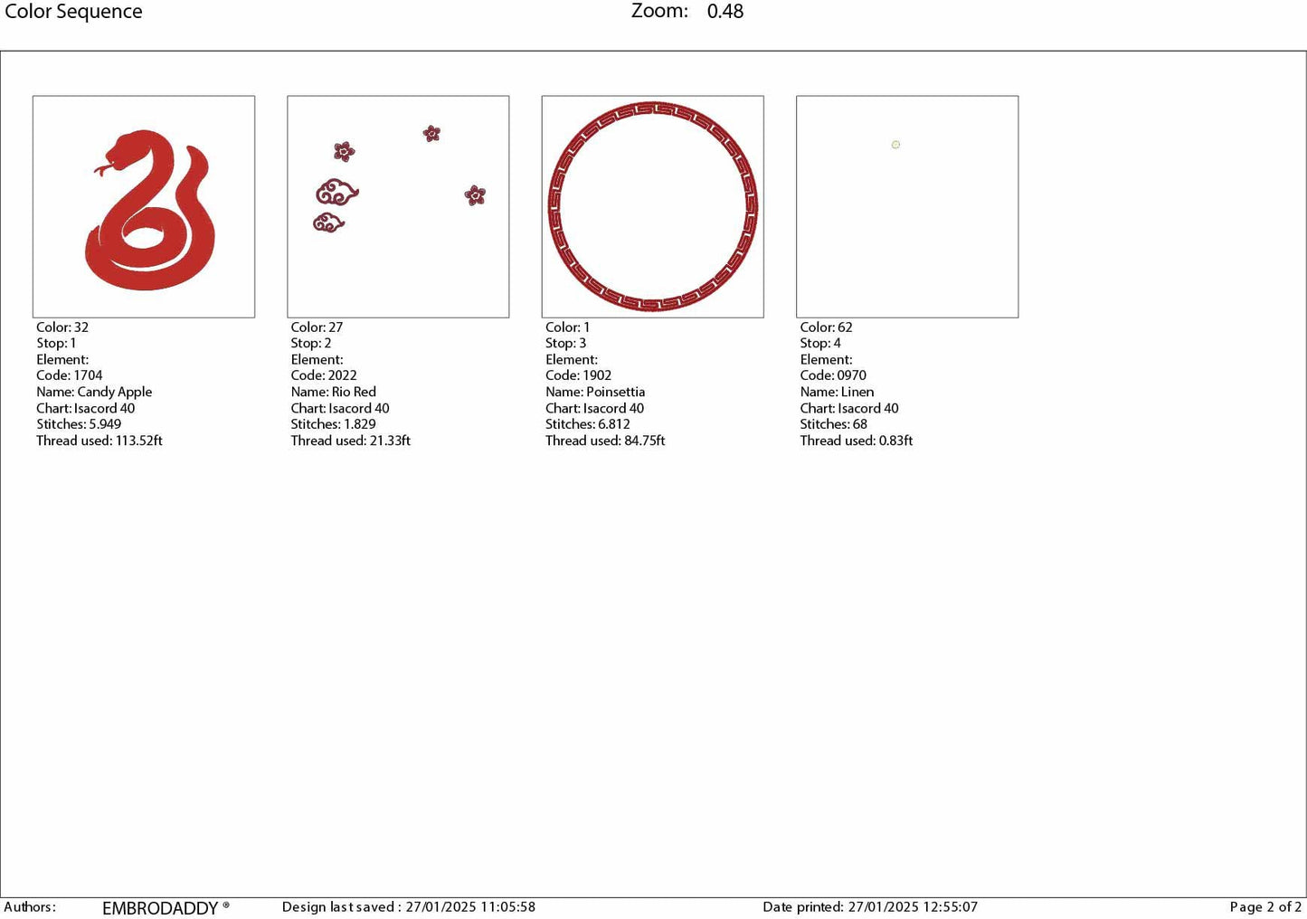Machine Embroidery files, Chinese wood snake, China Holiday, PES, DST, xxx, hus & more