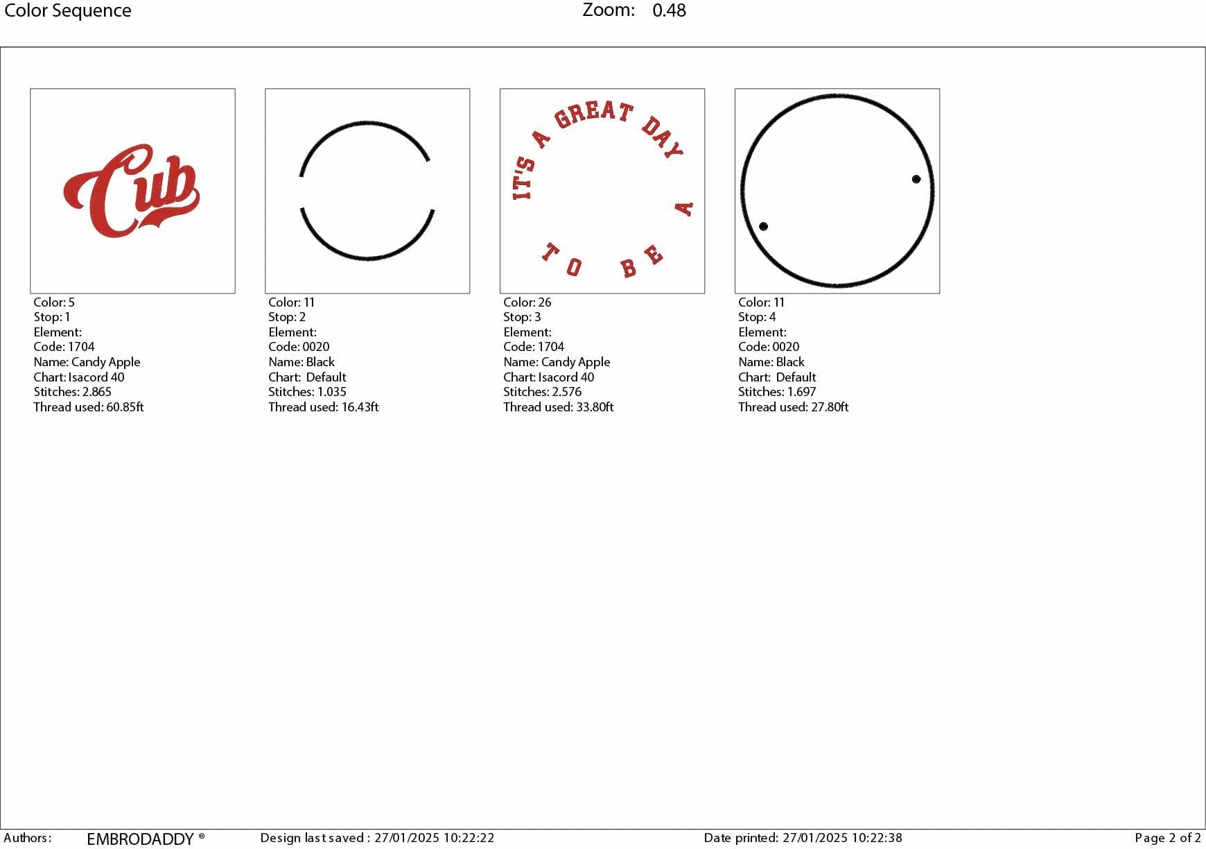 Machine Embroidery files, It's a Great Day To Be A Cub, PES, xxx, hus & more, embroidery files