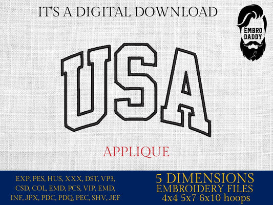 Machine Embroidery files, USA, applique, PES, xxx, dst, hus & more