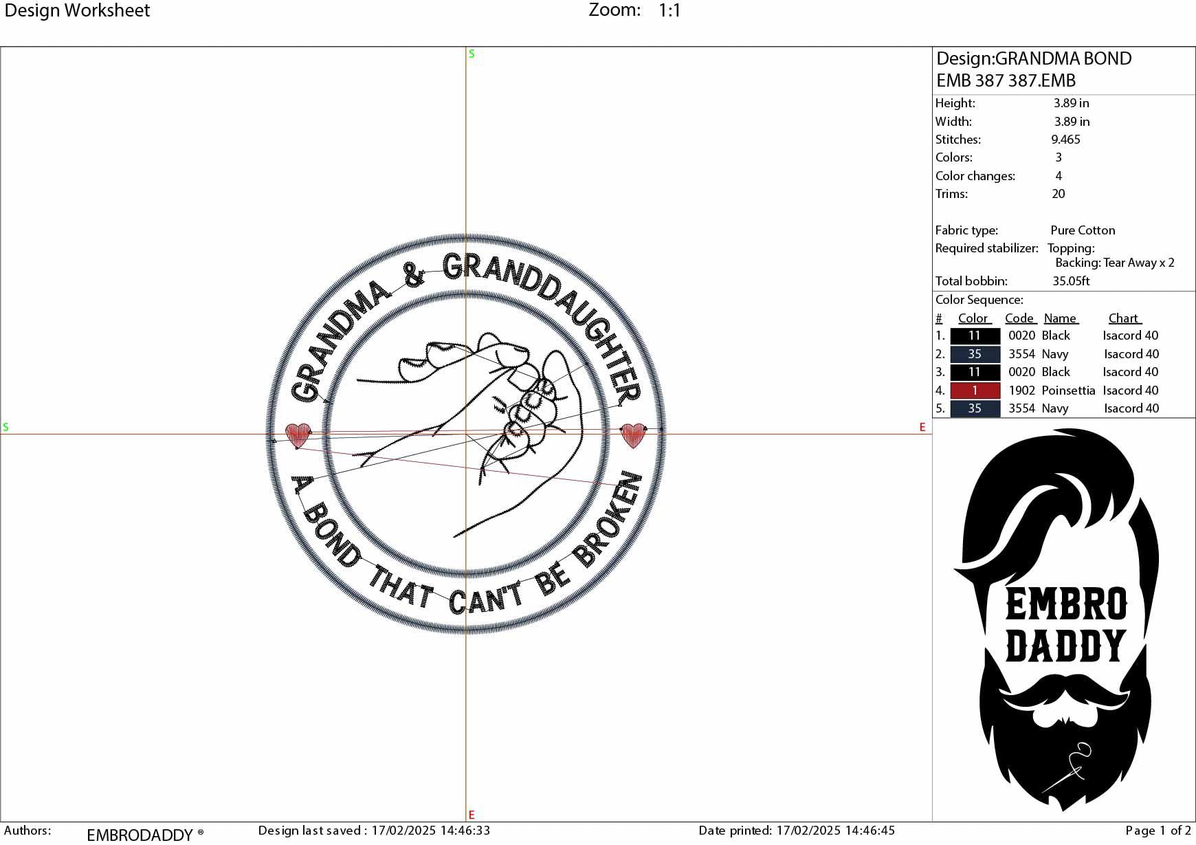 Machine Embroidery files, grandma and granddaughter, PES, dust, xxx, hus & more