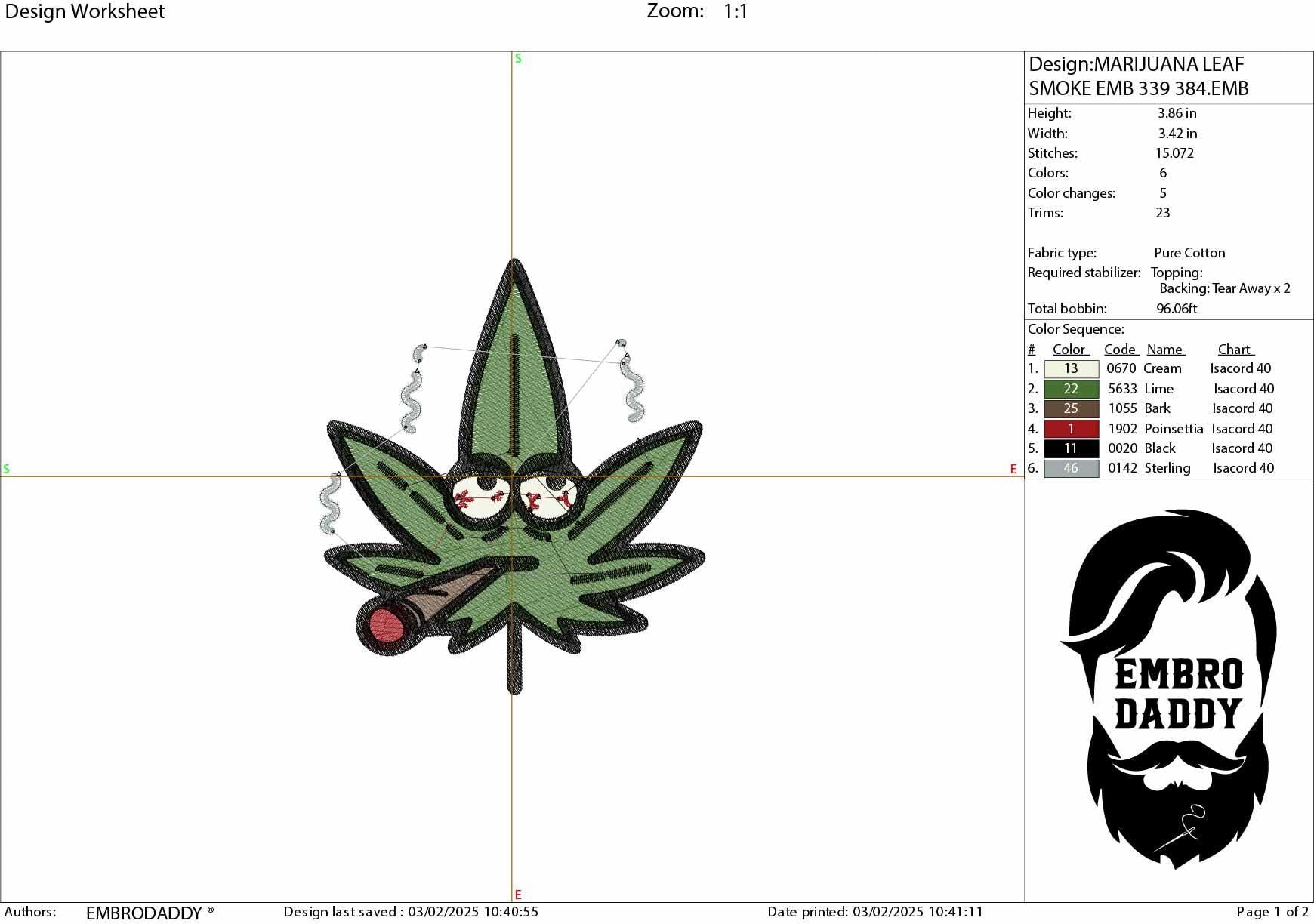 Machine Embroidery files, funny marijuana leaf, dst, PES, xxx, hus & more