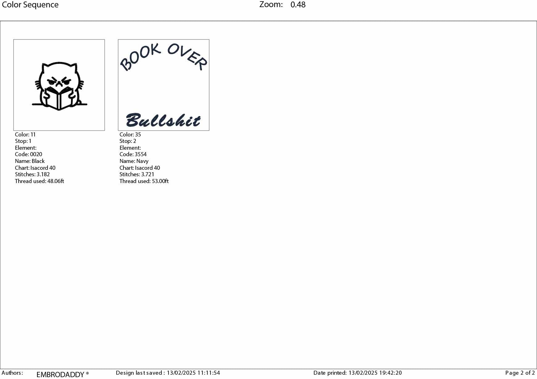 Machine Embroidery files, book over bullshit, Funny Cat Design, bookish Cat, PES, DST, xxx, hus & more