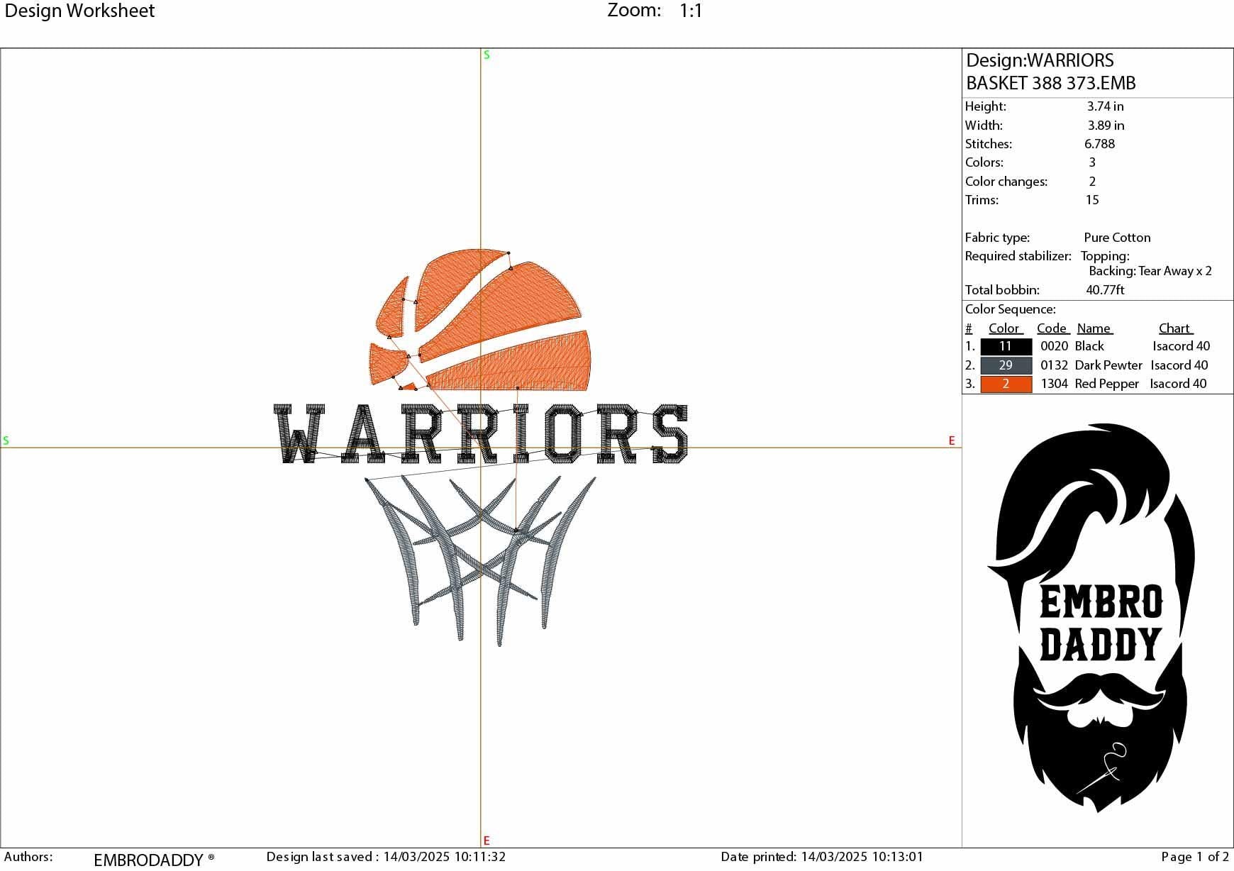 Machine Embroidery files, Warriors, Basketball, PES, dst, xxx, hus & more