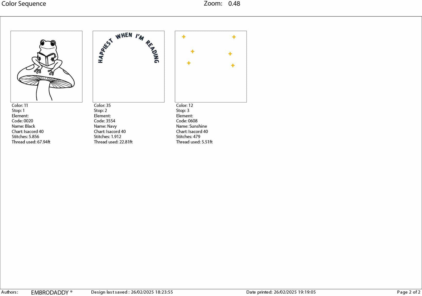 Machine Embroidery files, Happiest When I'm Reading, frog, funny, mushroom, PES, DST, xxx, hus & more