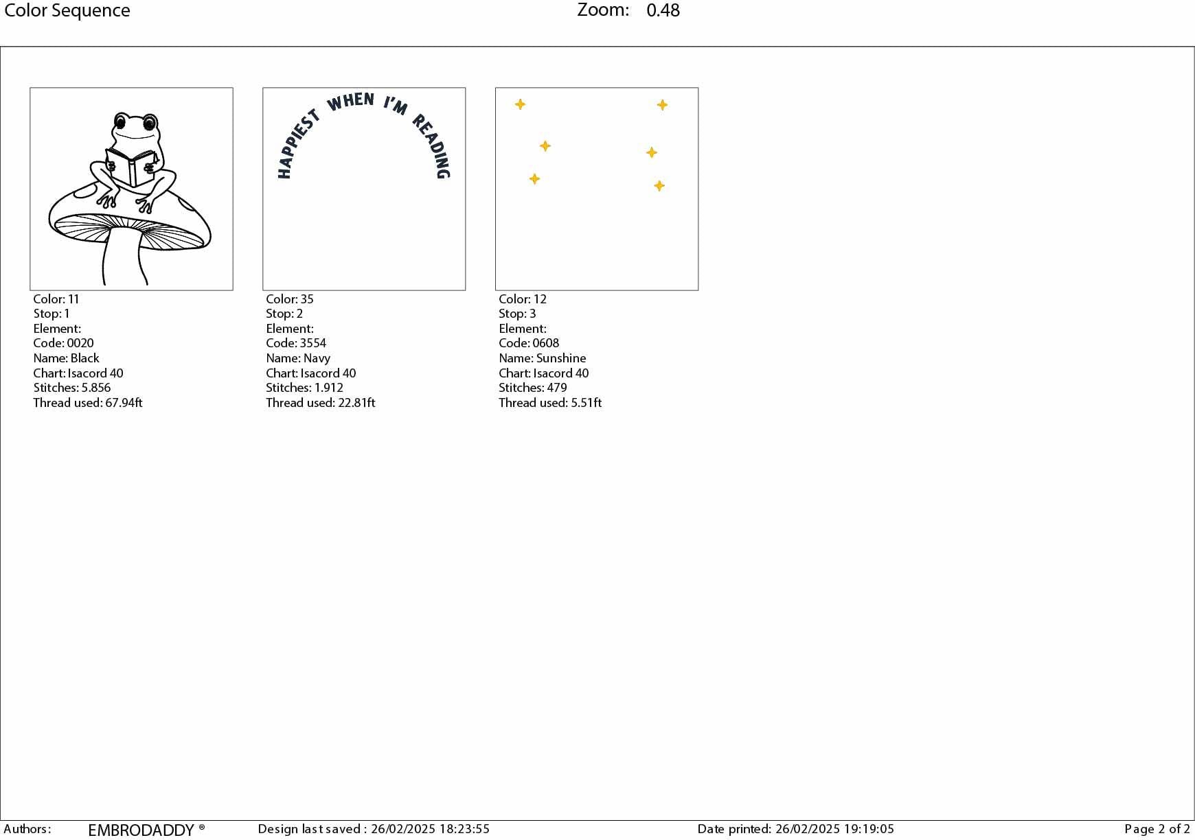 Machine Embroidery files, Happiest When I'm Reading, frog, funny, mushroom, PES, DST, xxx, hus & more