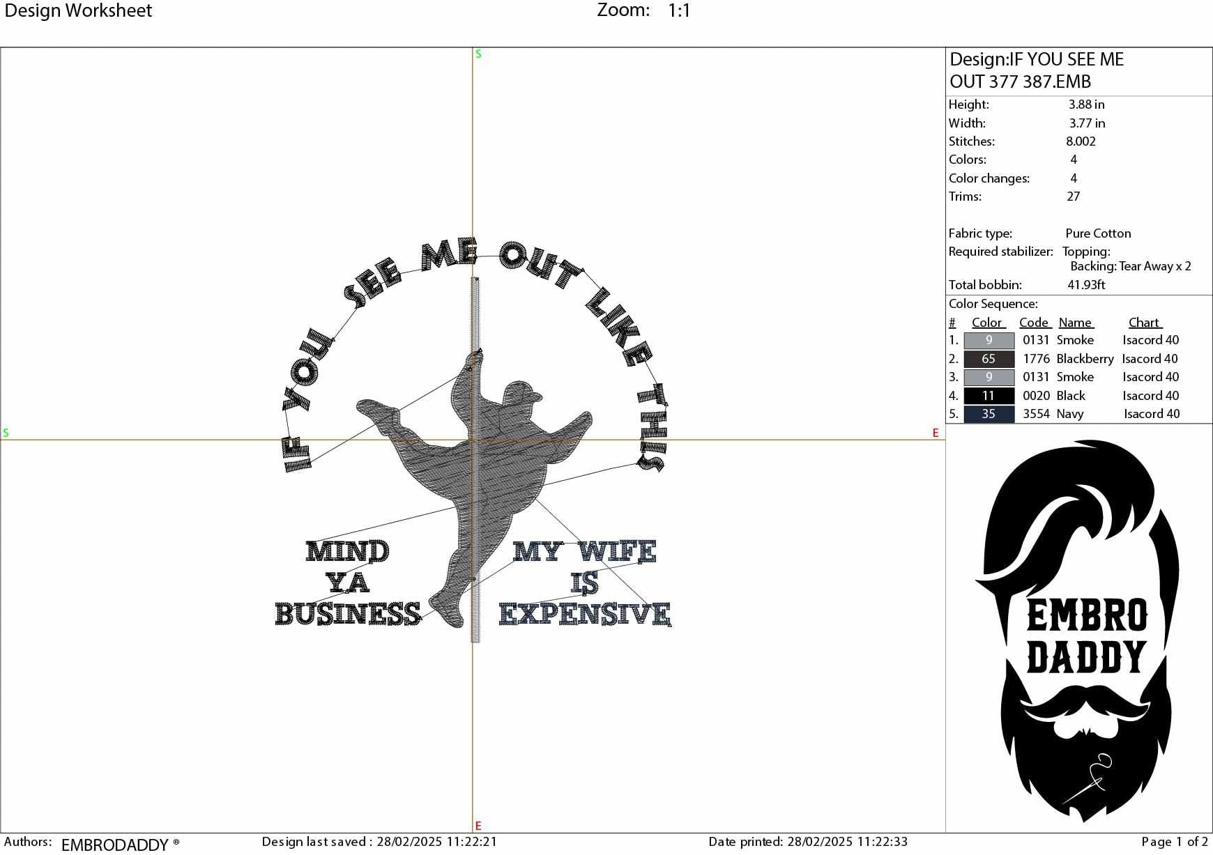 Machine Embroidery files, If You See Me Out There Like This Mind Ya Business My Wife Is Expensive, Funny Husband, PES, xxx, hus & more