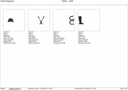 Machine Embroidery files, love Hunter Jumper, Horse Show, Jumping horse, Show Jumper, equestrian, PES, DST, xxx, hus & more