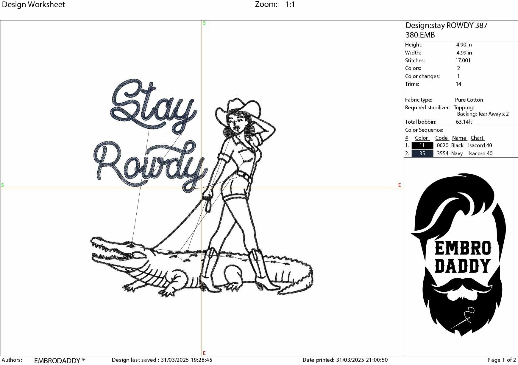 Machine Embroidery files, Retro Stay Rowdy, Retro Cowgirl, Alligator, Western Cowgirl PES, xxx, hus & more