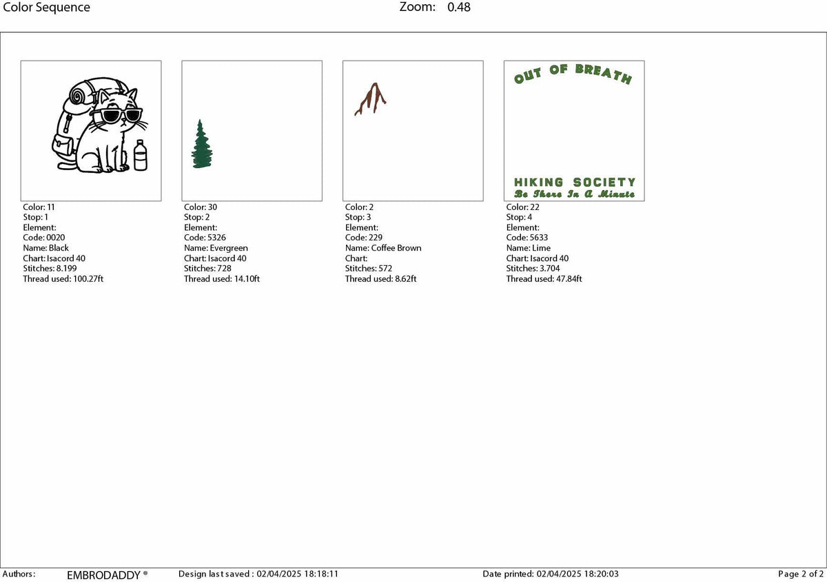 Machine Embroidery files, Out Of Breath Hiking Society, funny cat, Funny Hiking Lover Gift, Mountain Design, PES, xxx, hus & more