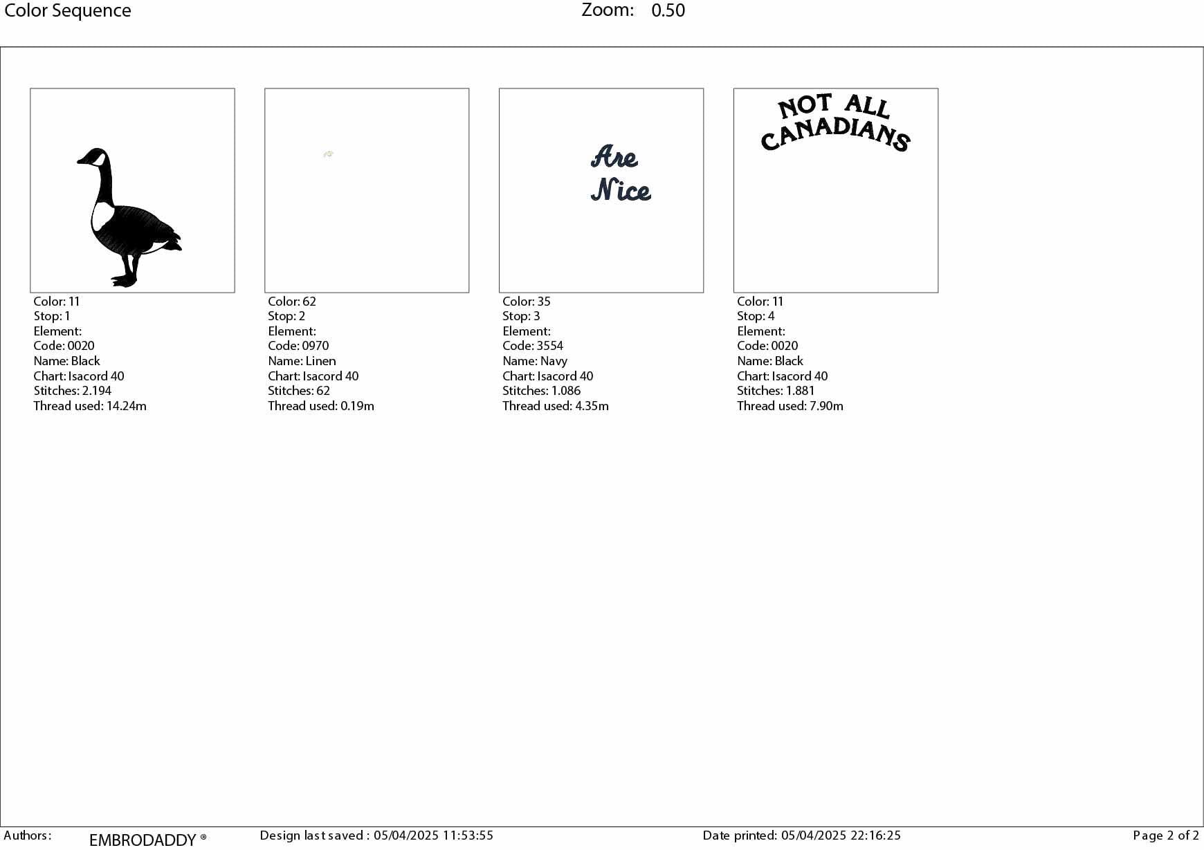 Machine embroidery files, Not All Canadians Are Nice, Funny, Canadian Goose, Geese, PES, DST, hus & more