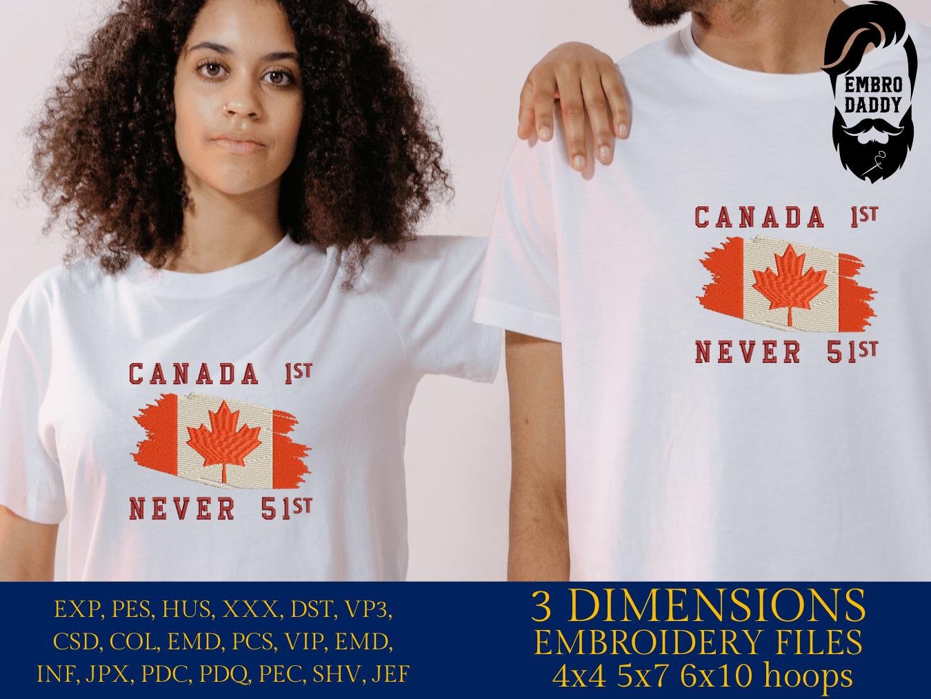 Machine embroidery files, Canada is Not For Sale, Proud to be Canadian, Patriotic Canadian, Canadian Goose, PES, DST, hus & more