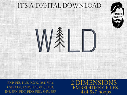 Machine Embroidery files, wild, tree, baby, PES, DST, xxx, hus & more
