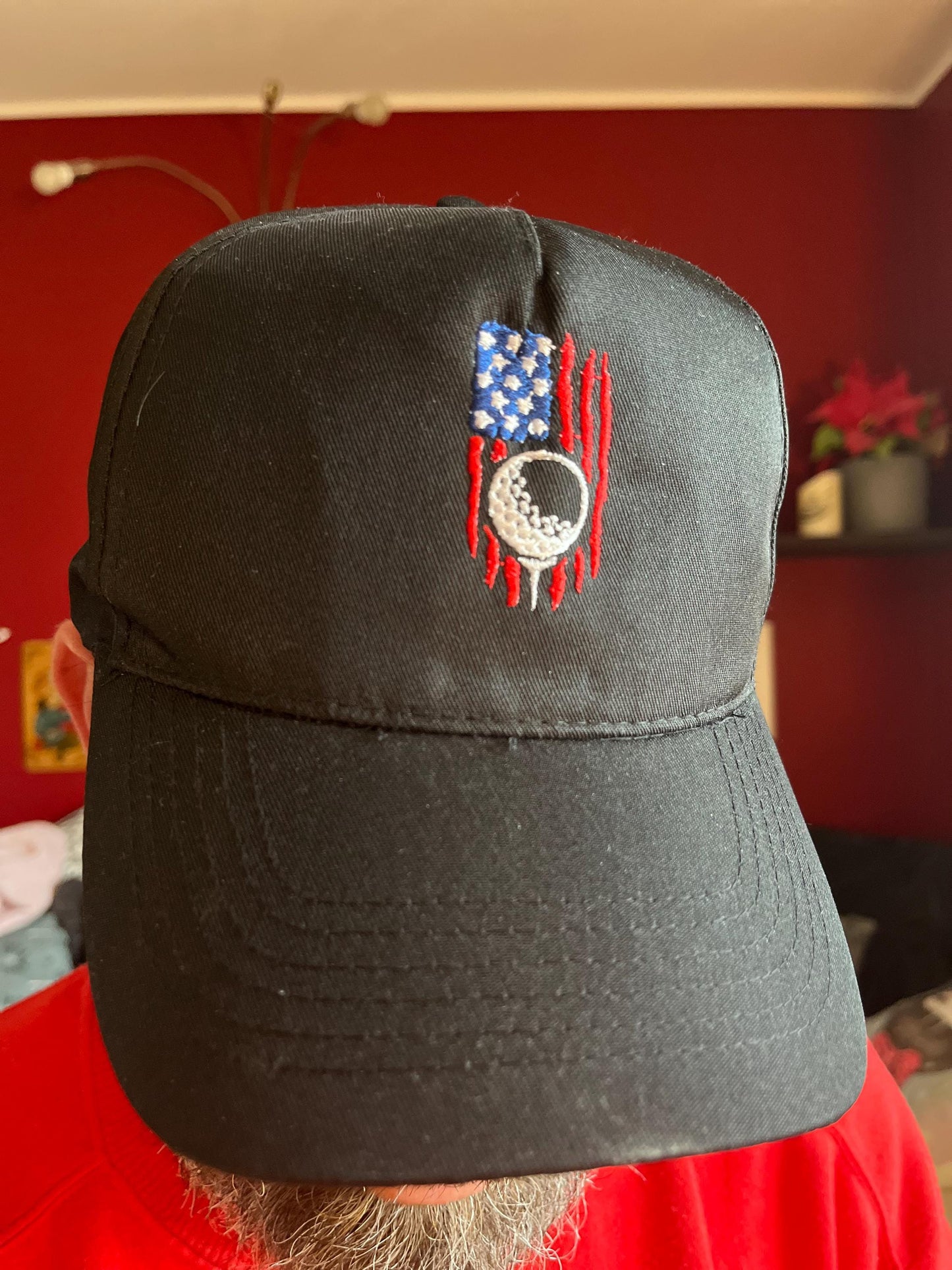 Machine Embroidery files, Golf Usa flag, embroidery file digitize for hat, American Flag PES, xxx hus & more