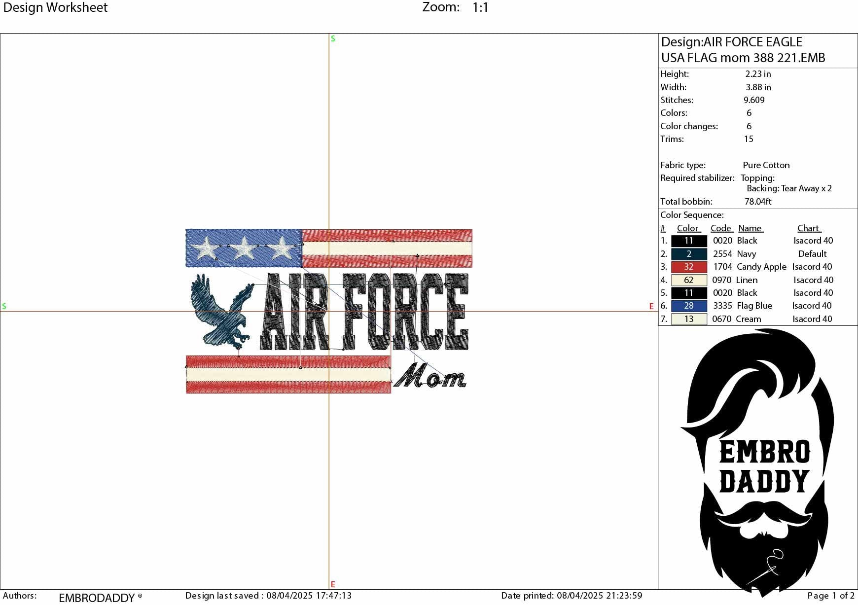 Machine Embroidery files, Air Force mom, USA flag, PES, DST, xxx, hus & more