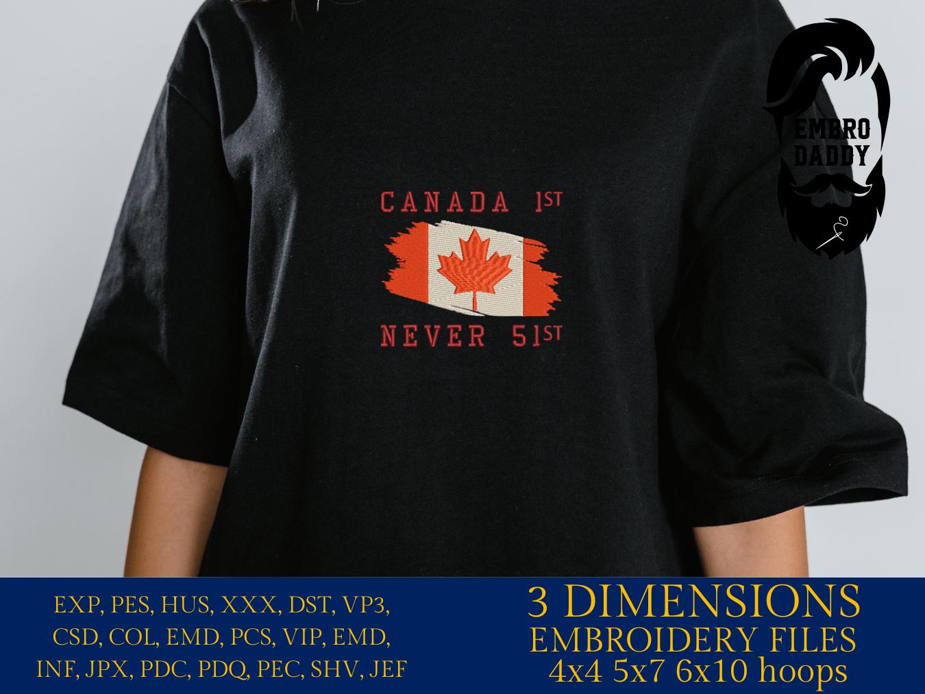 Machine embroidery files, Canada is Not For Sale, Proud to be Canadian, Patriotic Canadian, Canadian Goose, PES, DST, hus & more
