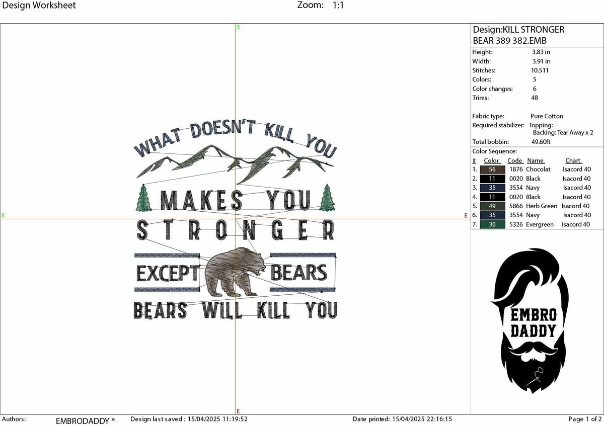 Machine Embroidery files, Hiking, hiking shirt, hiker, funny bear, wanderlust, outdoors PES, xxx, hus & more