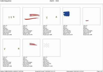 Machine Embroidery files, Usa flag Veteran, embroidery file digitize for hat, American Flag PES, xxx hus & more