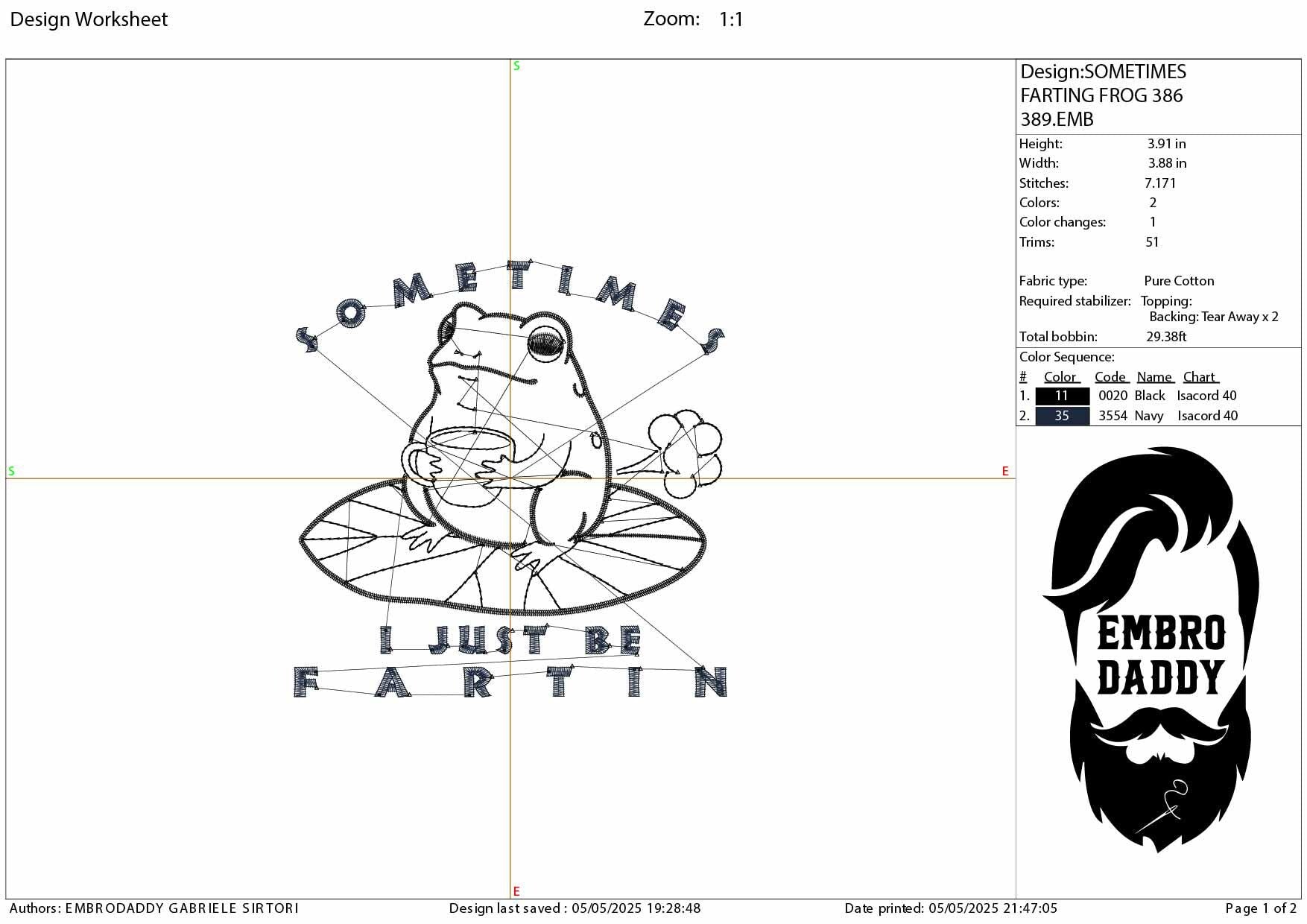 Machine Embroidery files, Sometimes I Just Be Fartin, Funny Frog, Unhinged Meme, Weirdcore Outfits, Gag Gift, PES, DST, xxx, hus & more
