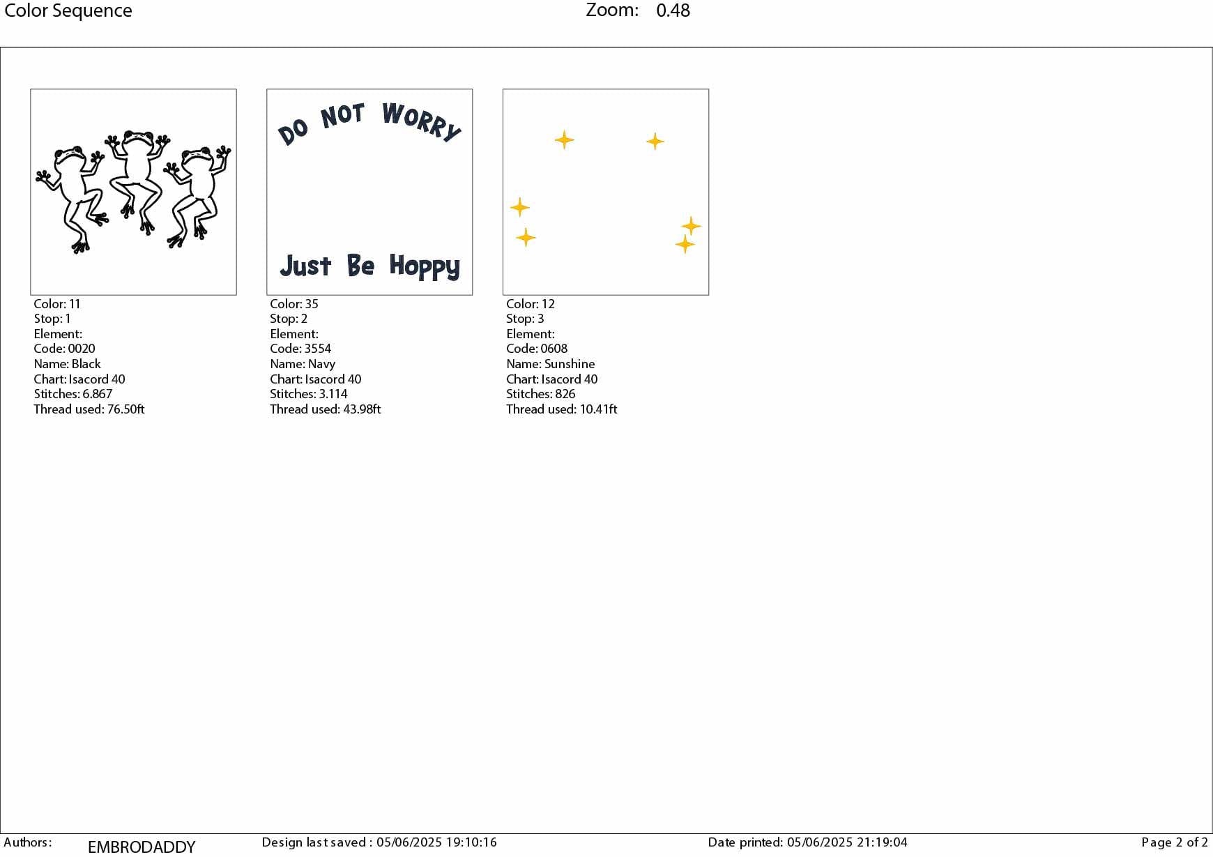 Machine Embroidery files, Do Not Worry Just Be Hoppy, funny Frogs, PES, DST, xxx, hus & more