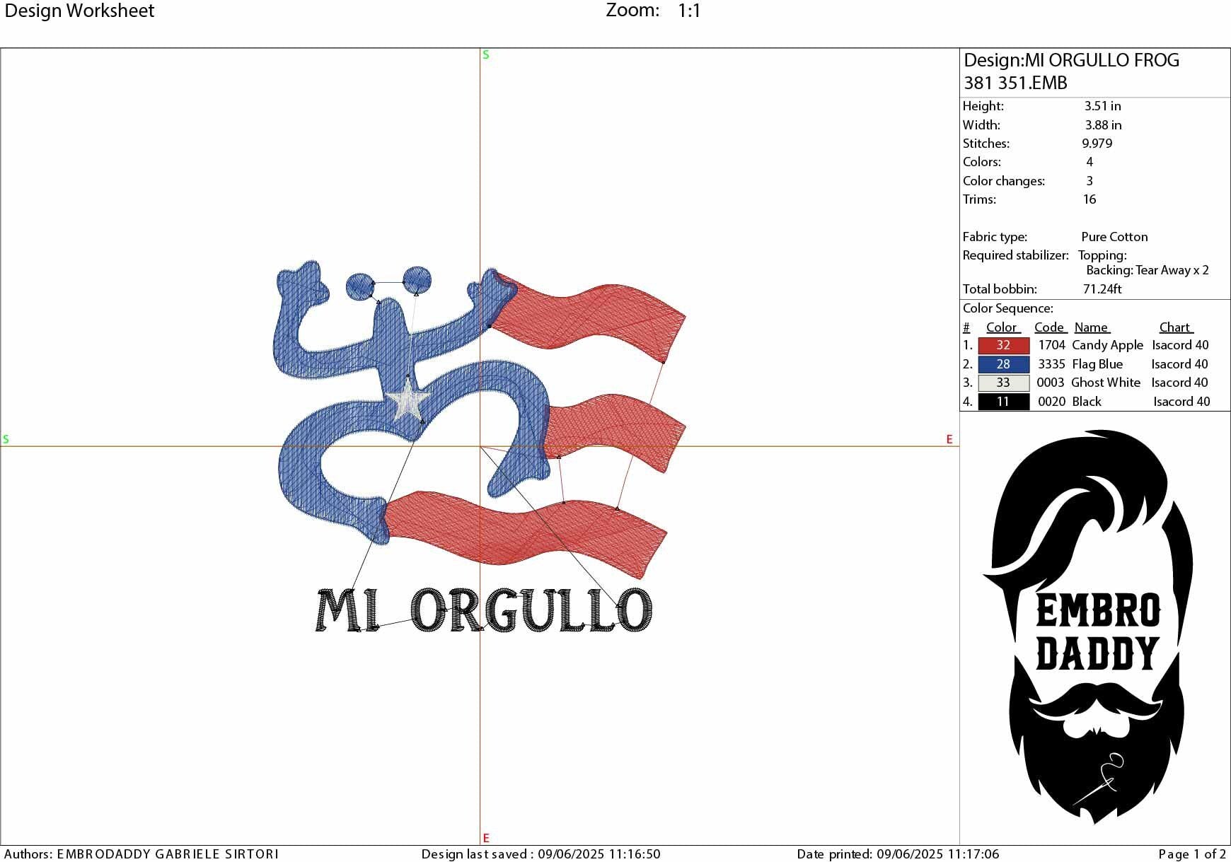 Machine Embroidery files, Puerto Rico Rican, Mi Orgullo, Frog, Rana, Taino, Country National, DST, PES, xxx, hus & more,