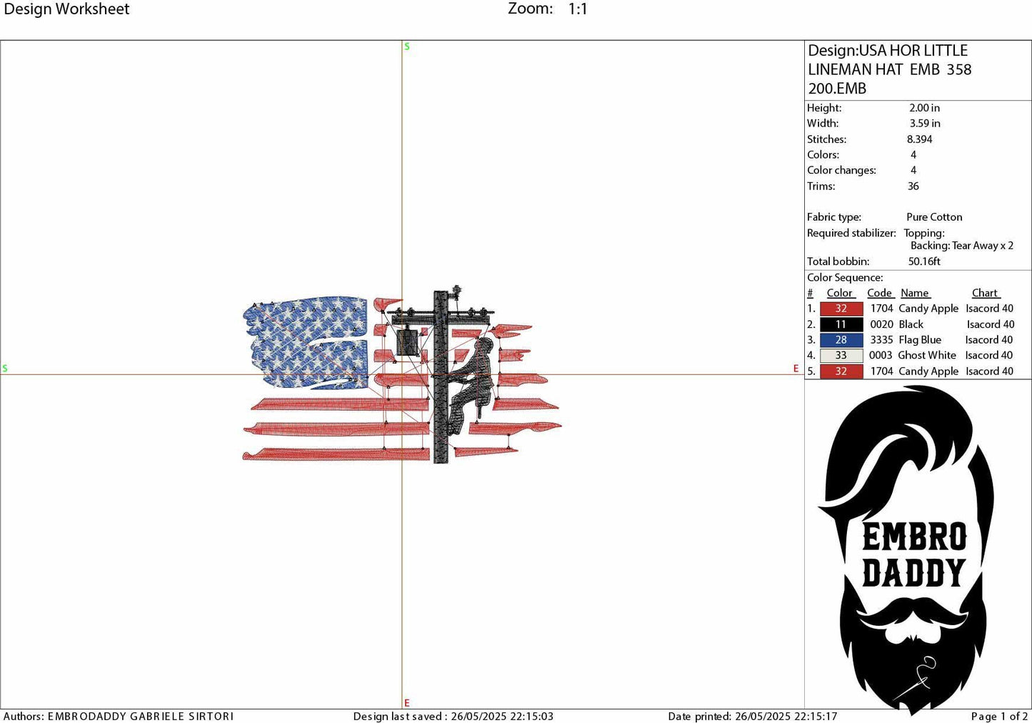 Machine Embroidery files, USA flag Lineman, embroidery file digitize for hat, American Flag PES, xxx hus & more