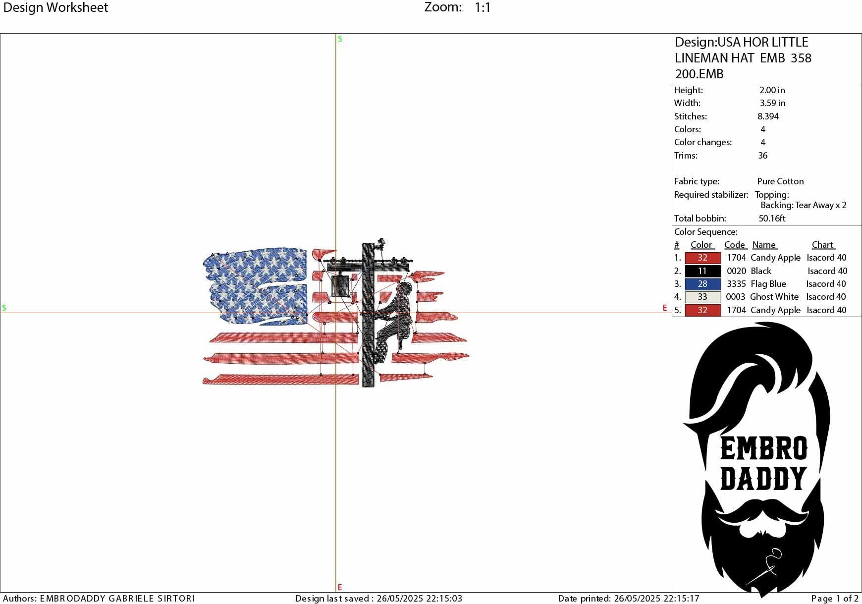 Machine Embroidery files, USA flag Lineman, embroidery file digitize for hat, American Flag PES, xxx hus & more