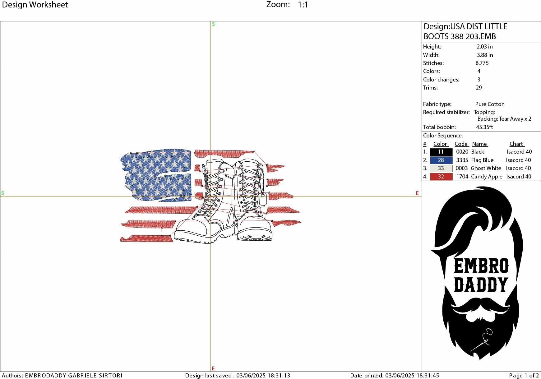 Machine Embroidery files, American Flag, Military Boots, Patriotic USA, Combat Boots PES, dst, xxx hus & more