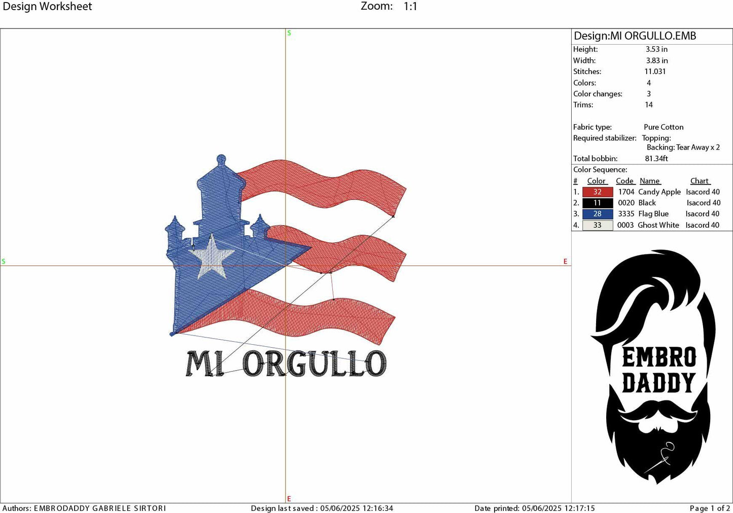 Machine Embroidery files, Puerto Rico Rican, Mi Orgullo, Lighthouse Flag, San Juan Island, Country National, DST, PES, xxx, hus & more,