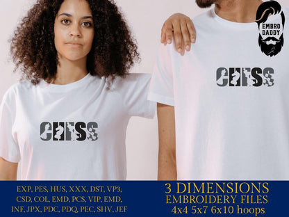 Machine Embroidery files, Chess, PES, xxx, dst, hus & more