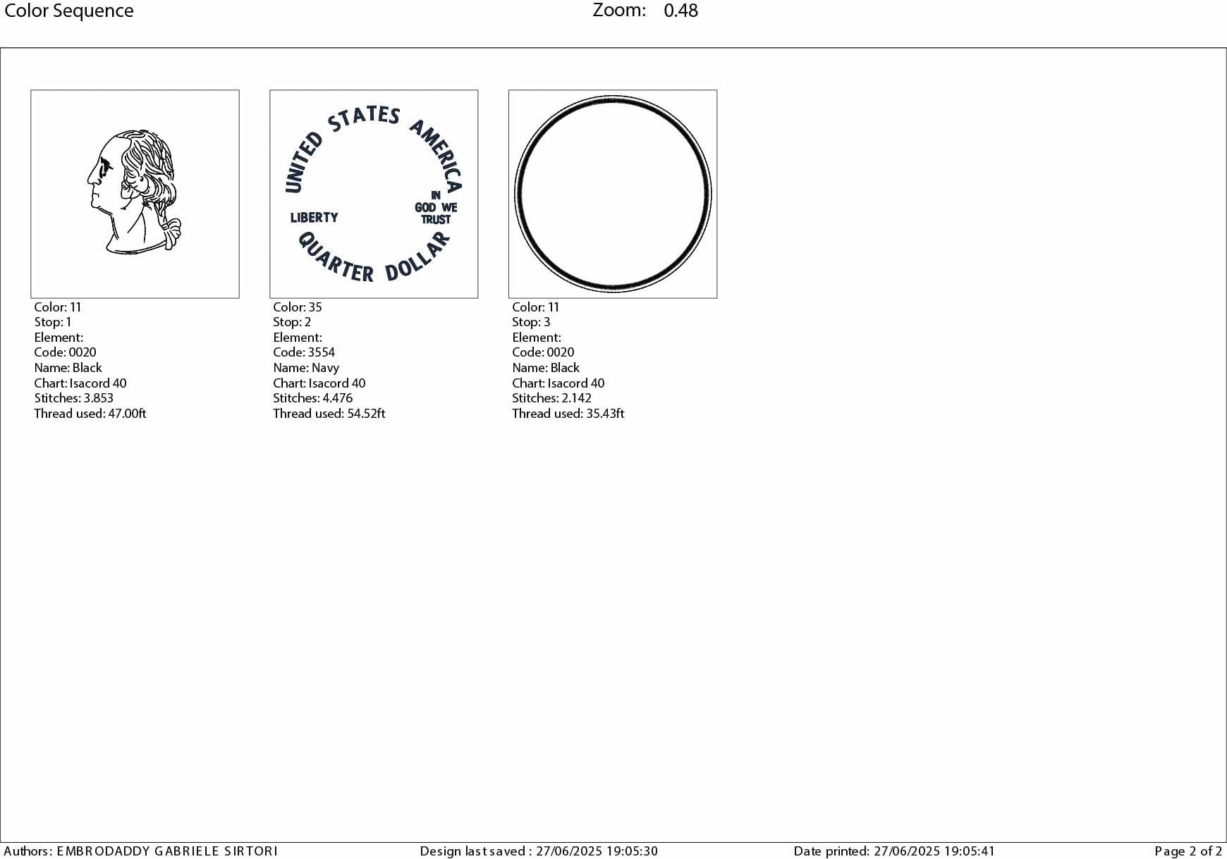 Machine Embroidery files, Money Coin, US Quarter Coin, 25 Cents, Dollar Sign, Currency Collecting Business, PES, dst, xxx hus & more