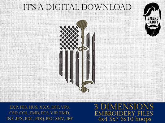Machine Embroidery files, USA flag, Landscaping, Landscape Weed, Wacker, Trimmer Edger, US Landscaper, Green Grass, PES, xxx, hus, & more