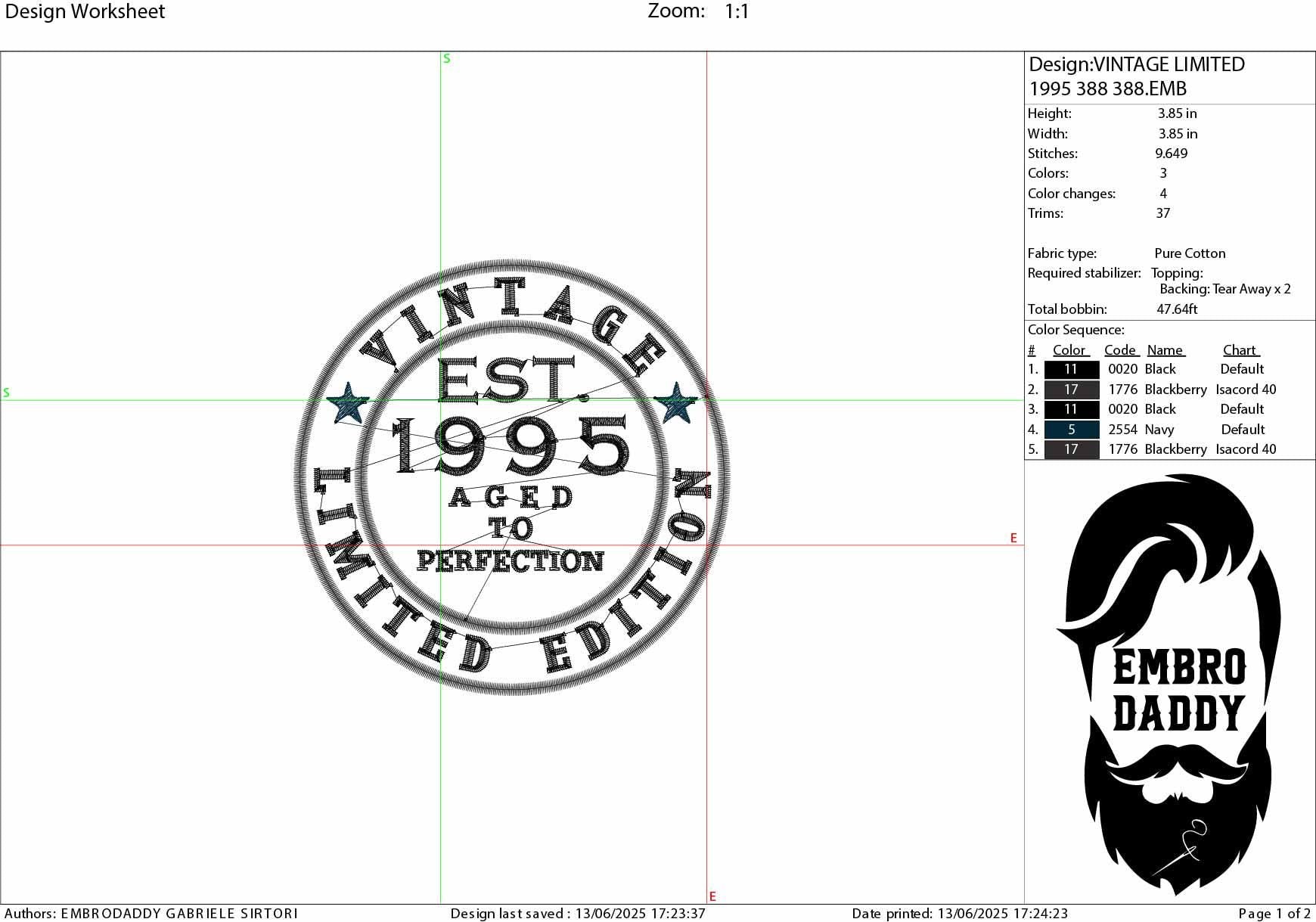 Machine Embroidery files, Vintage 1995 aged to perfection pes, birthday funny embroidery files, gift idea PES, xxx, hus & more