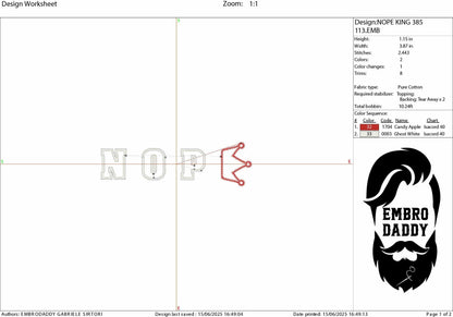 Machine Embroidery files, No Kings in America, Patriotic Democracy, Not my President, PES, dst, xxx hus & more