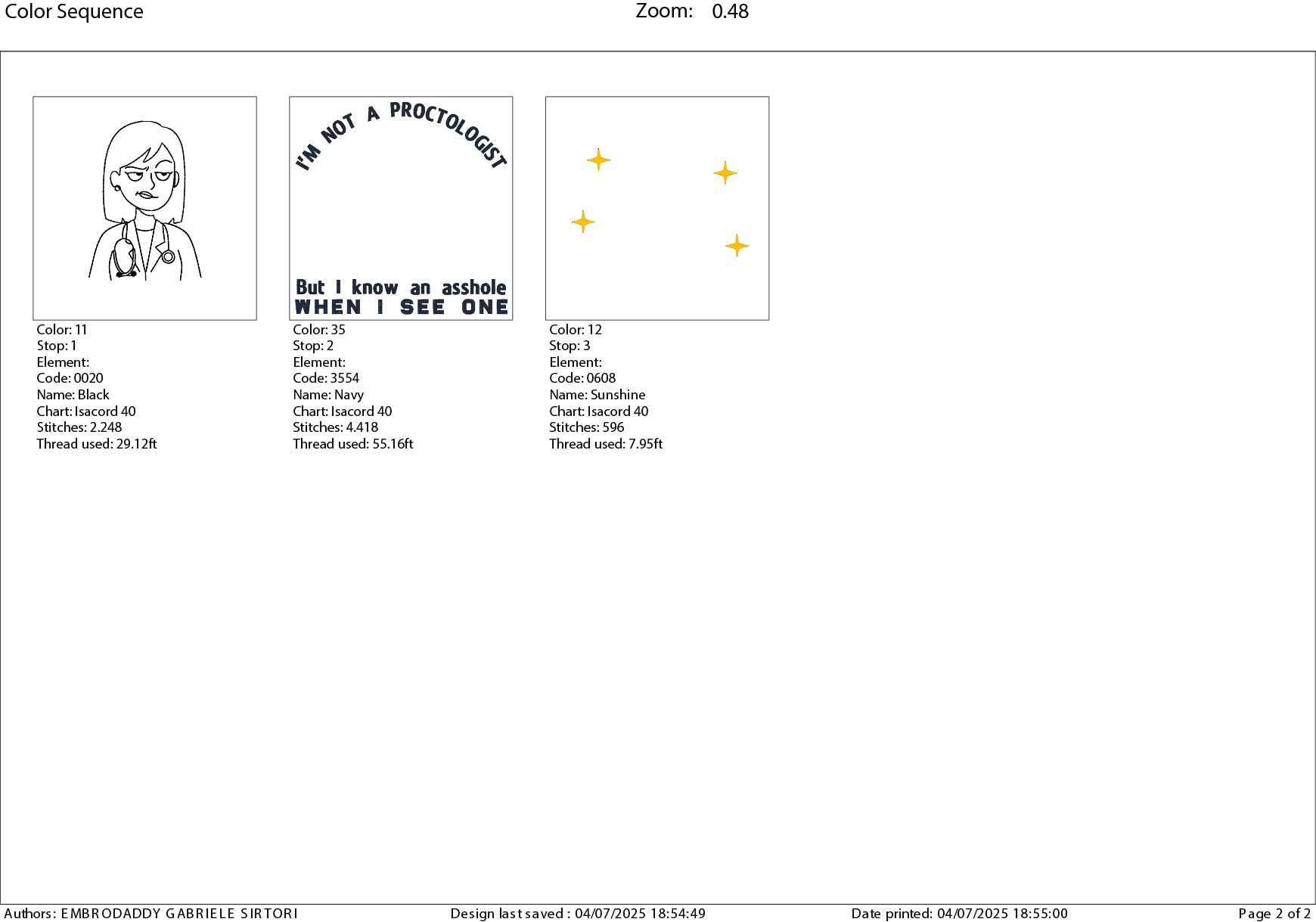 Machine Embroidery files, I'm Not A Proctologist, Asshole, Offensive, Inappropriate, Rude, Funny Raunchy, Unhinged, PES, xxx, hus & more