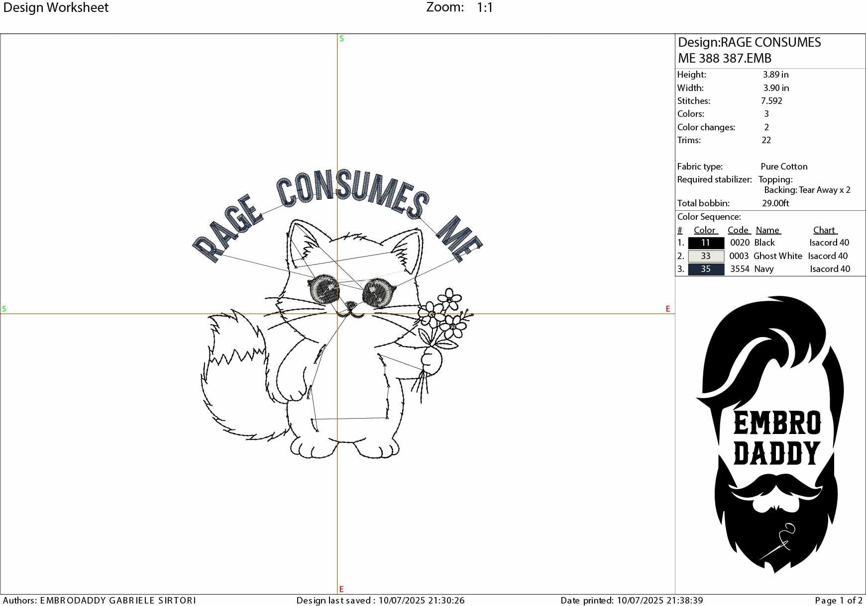 Machine Embroidery files, Rage Consumes Me, Cat Kitten, Weirdcore, Funny, Sarcastic Unhinged, Funny Mental Health, PES, DST, xxx, hus & more