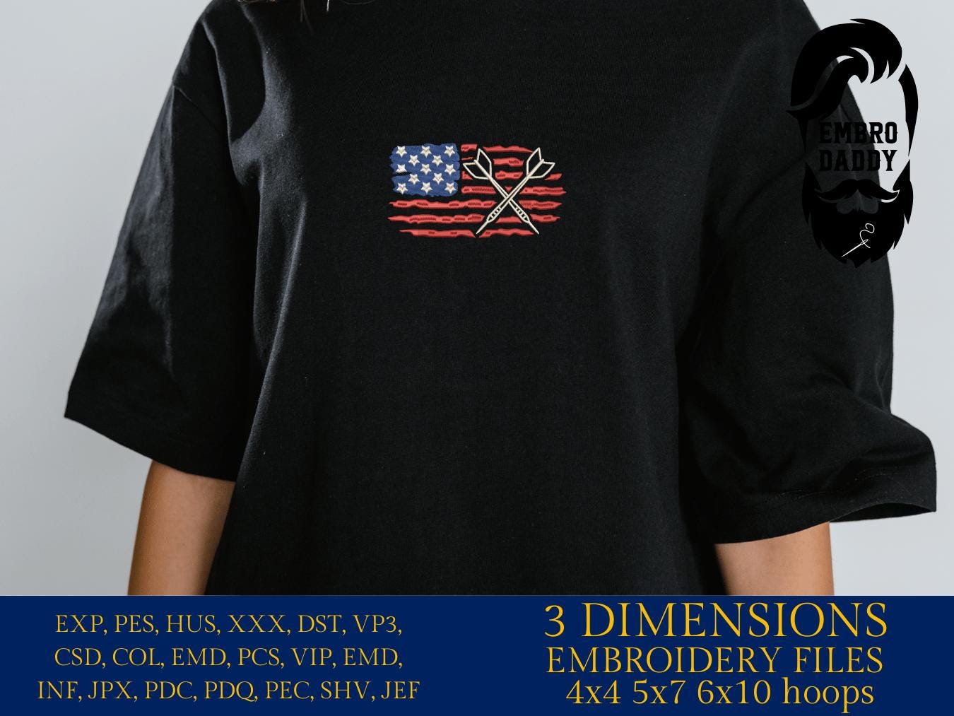 Machine Embroidery files, USA flag Sport Dart, Board Dartboard, Game Competition, Sharp Pub, Arrow Target Indoor, PES, DST, xxx, hus & more